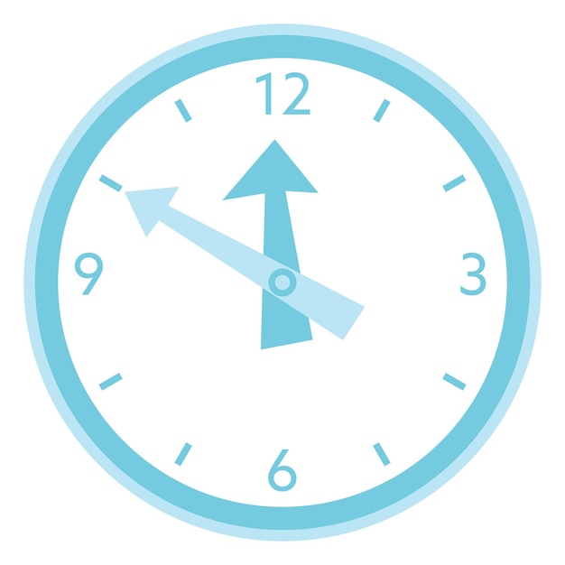 Illustration De La Simple Horloge Bleue