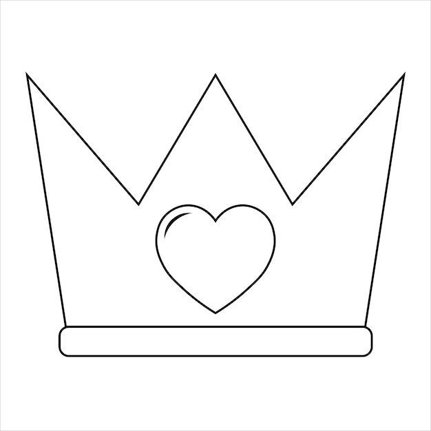 Vecteur illustration simple de l'icône du cœur pour la saint-valentin