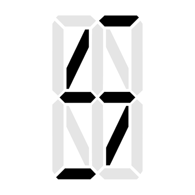 Illustration Simple D'une Lettre Ou D'un Symbole Numérique Figure électronique De La Lettre S