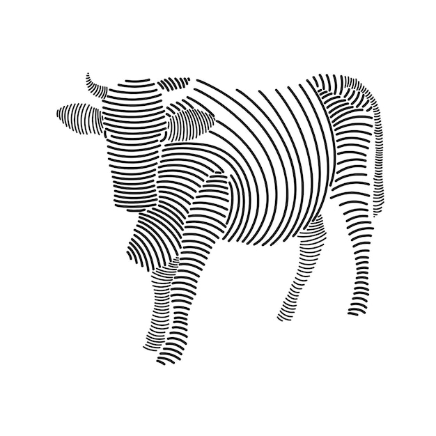 Illustration Simple D'une Vache 1