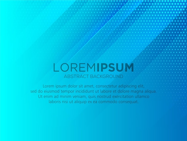 Illustration De Site Web De Réseau De Technologie De Fond Bleu Abstrait Vecteur Premium