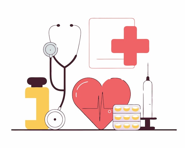 Illustration des soins de santé médicaux