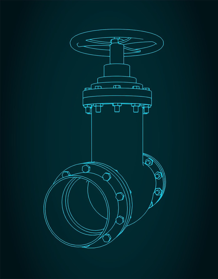 Vecteur illustration de la soupape