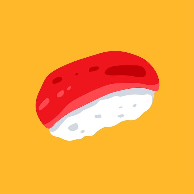 Illustration De Sushi Plat Minimaliste