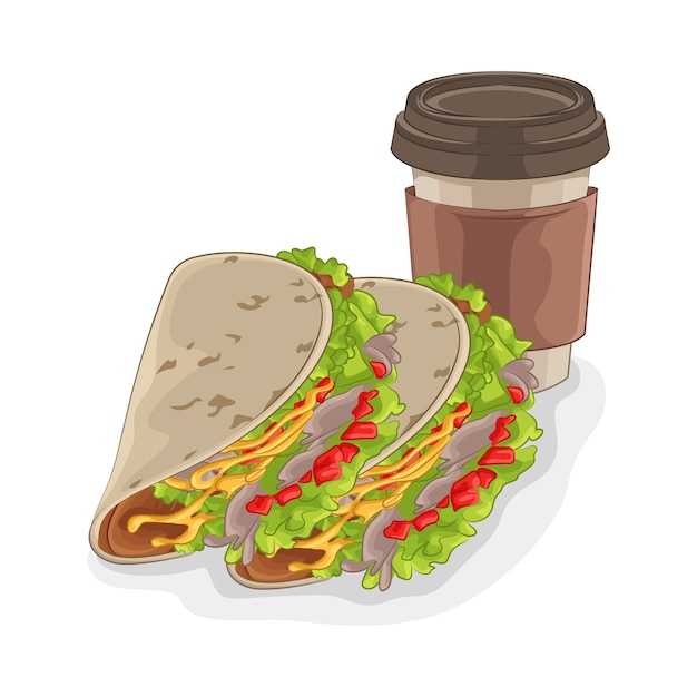 Vecteur illustration de tacos