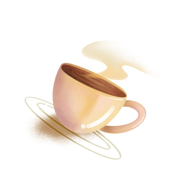 Illustration de tasse de café chaud