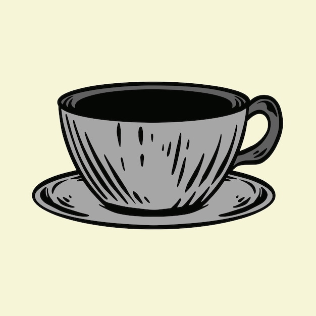 Illustration De Tasse à Café Vintage