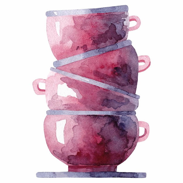 Vecteur illustration de tasses