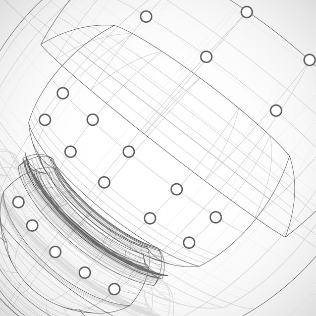 Illustration De Technologie De Fond Abstrait élégant