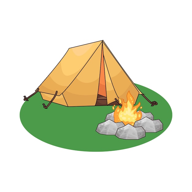 L'illustration de la tente