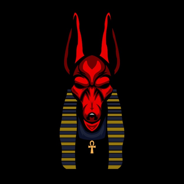 Illustration Tête Anubis