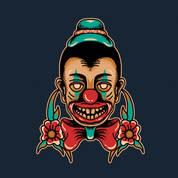 Illustration Tête De Clown