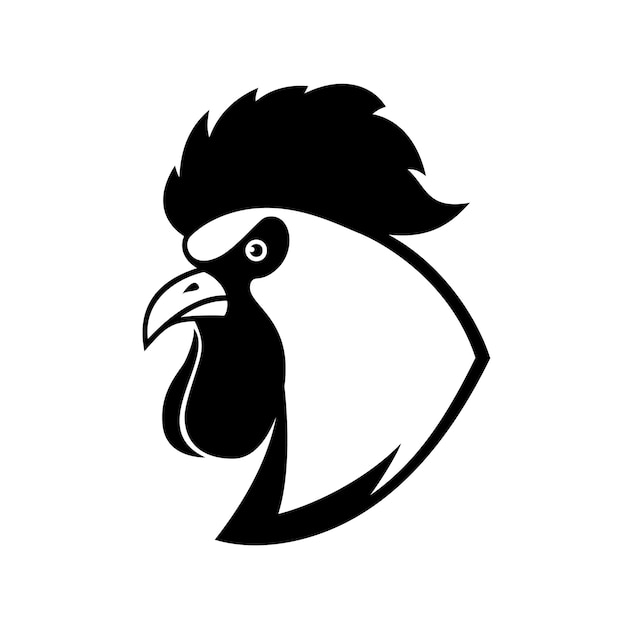Vecteur illustration de la tête de coq dans le style de gravure élément de conception pour le logo, l'étiquette, le panneau, l'affiche, la chemise, l'illustration vectorielle