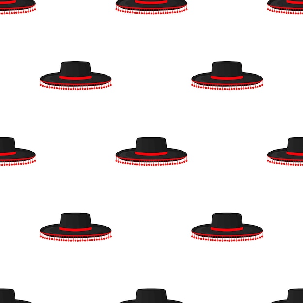 Vecteur illustration sur le thème des chapeaux mexicains sombrero