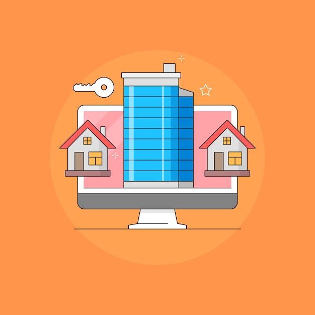 Illustration sur le thème de l'immobilier