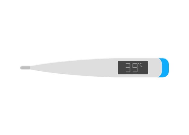 Illustration D'un Thermomètre Isolé Sur Un Fond Blanc