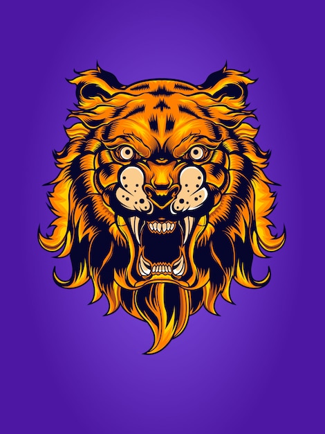 Illustration De Tigre Mythique