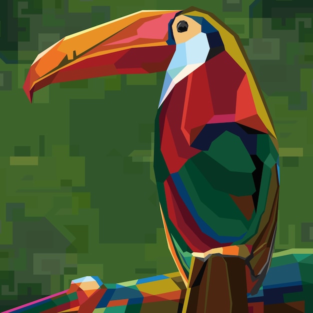 Illustration de Toucan Popart