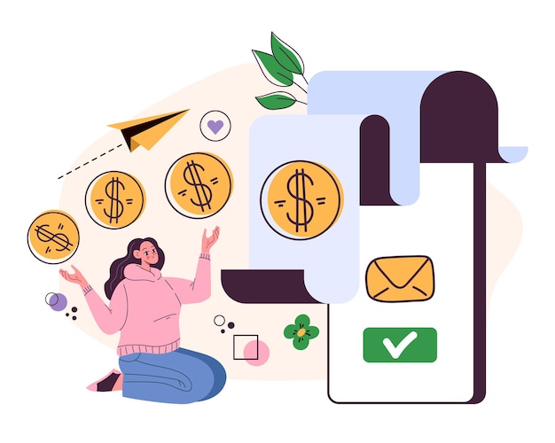illustration de la transaction de réception de notification de paiement
