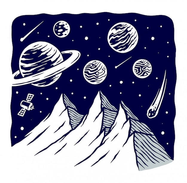 Illustration De L'univers De La Montagne