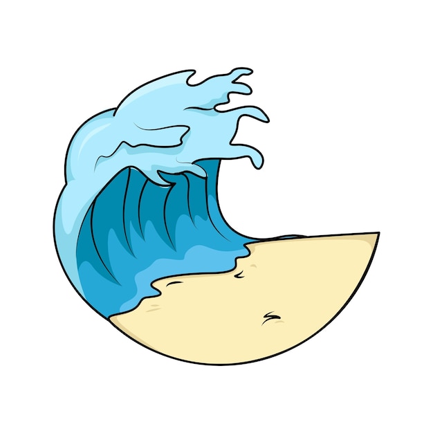 Vecteur illustration de la vague