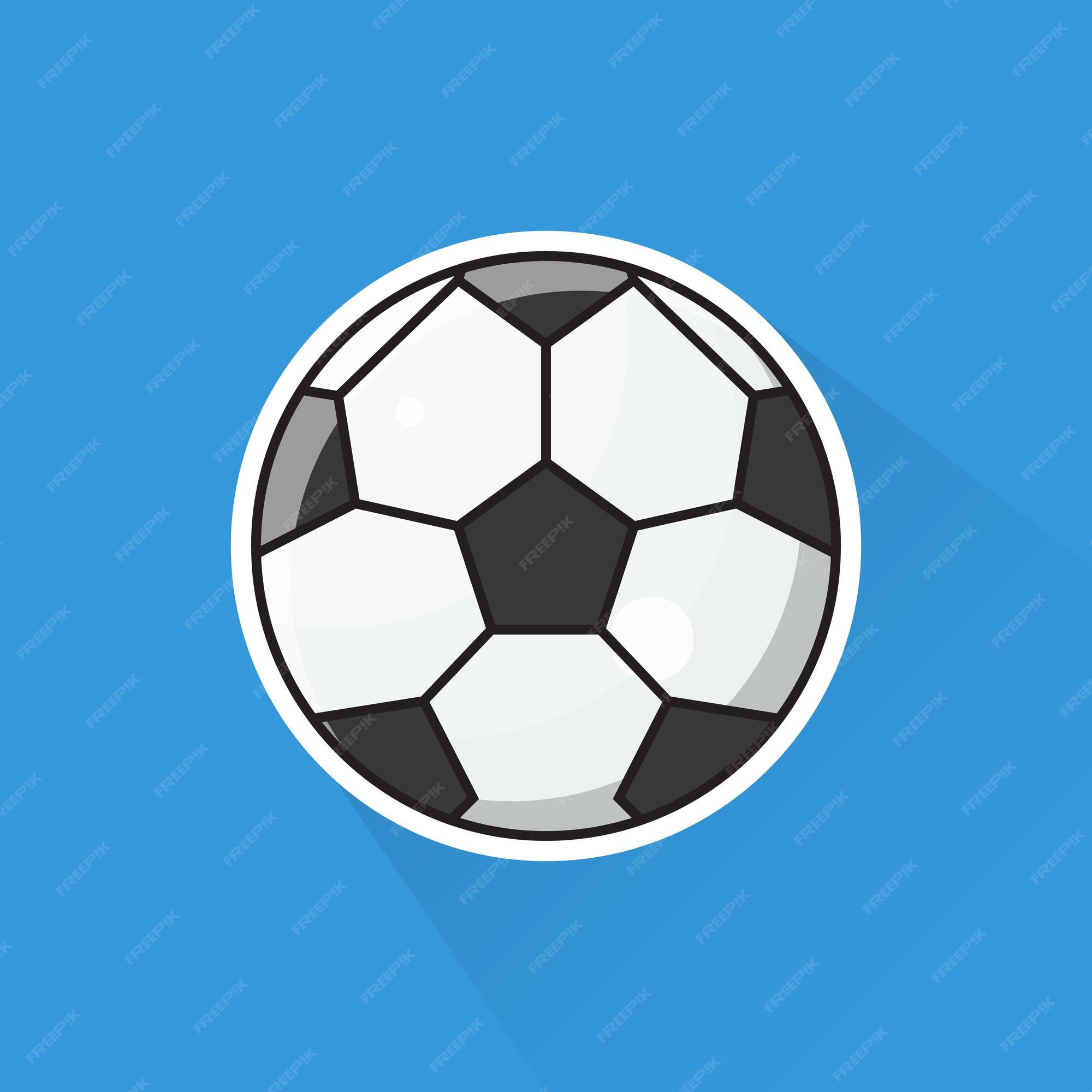 Illustration Vecteur De Ballon De Football Au Design Plat