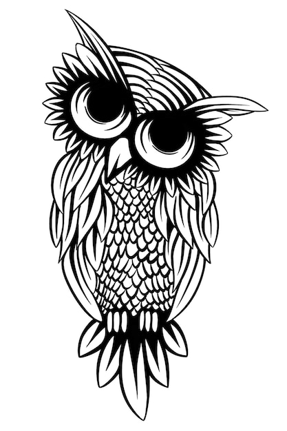 Illustration d'un vecteur de hibou