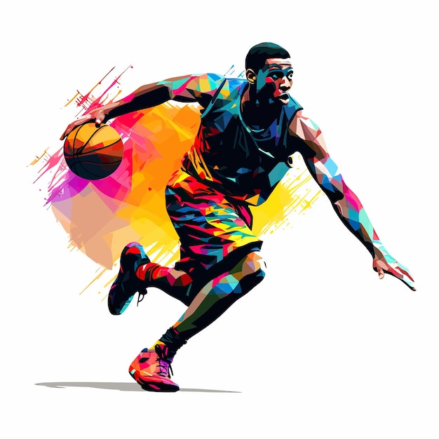 Illustration Vecteur De Joueur De Basket-ball