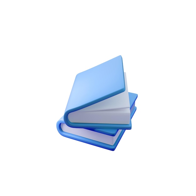 Illustration vectorielle 3d d'un livre bleu ouvert parfaite pour les plateformes d'apprentissage électronique de contenu éducatif et les projets liés à la lecture Idéal pour la conception créative de sites Web et les médias académiques