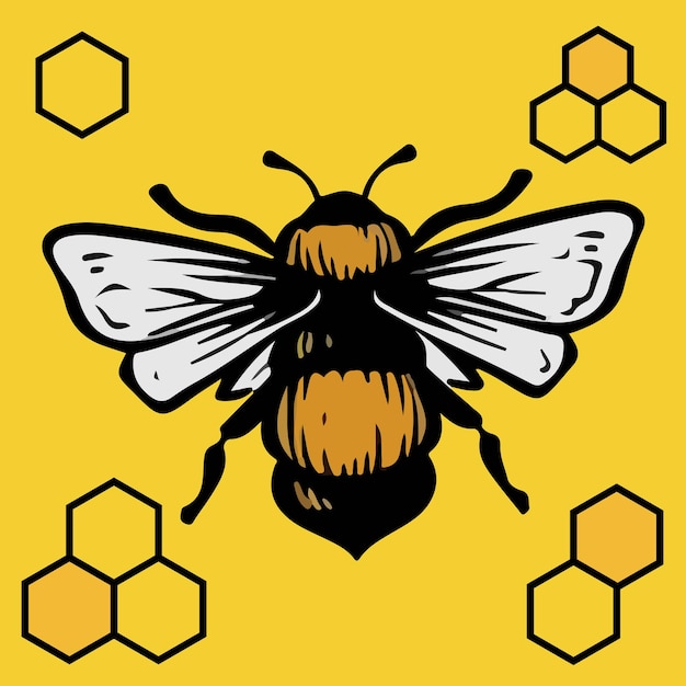 Illustration Vectorielle D'abeille