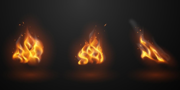 Illustration vectorielle abstraite de conception virtuelle de fond de flamme