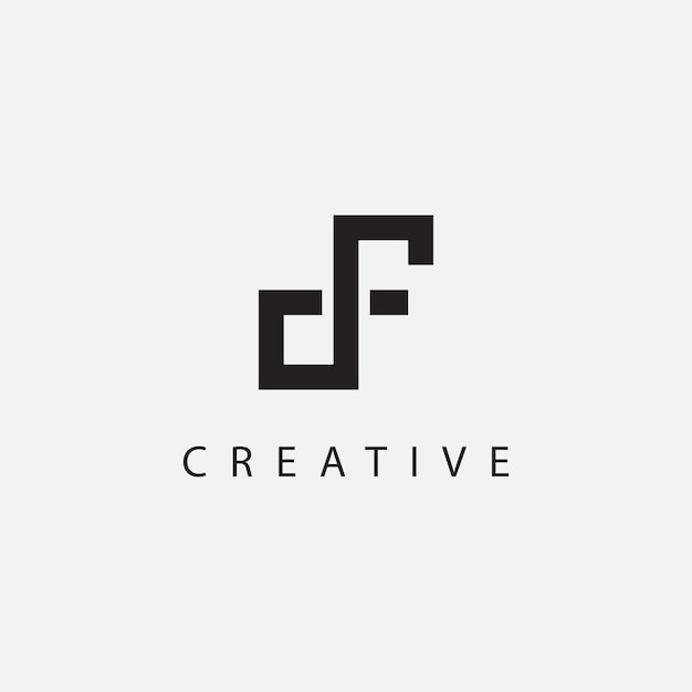 Illustration vectorielle abstraite du logo CF FC.