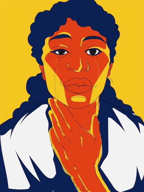 Illustration vectorielle Affiche Black Lives Matter v4