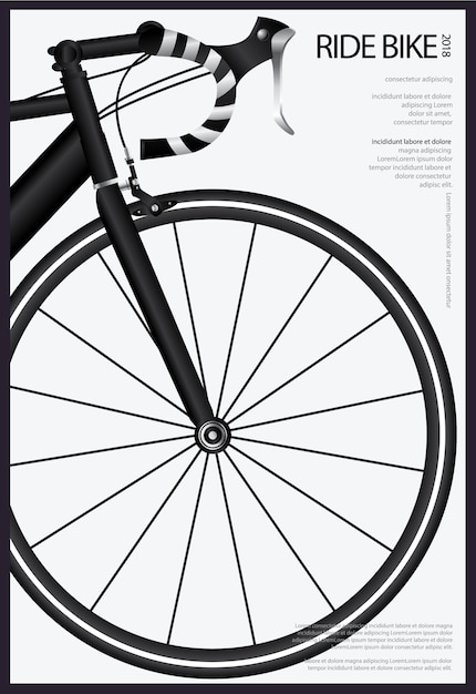 Illustration Vectorielle Affiche Vélo