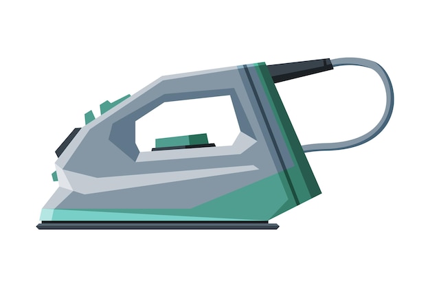 Vecteur illustration vectorielle d'un appareil de fer à vapeur électrique, d'un appareils ménager et d'un dispositif de repassage de vêtements