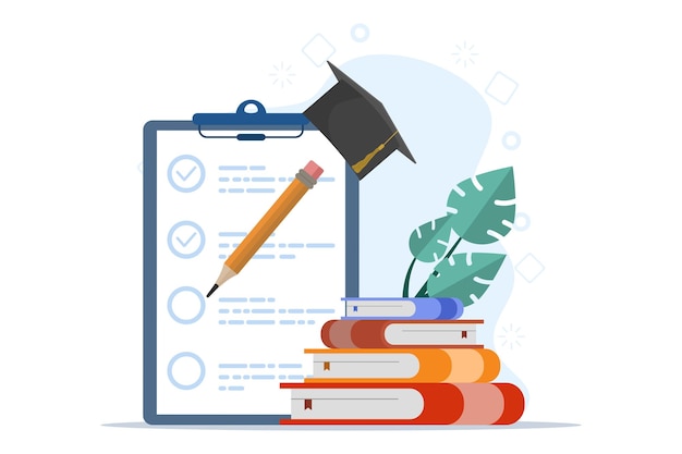 illustration vectorielle sur l'apprentissage ou le concept d'éducation et de développement personnel
