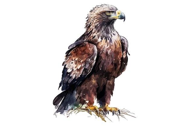 illustration vectorielle aquarelle Eagle