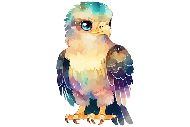 illustration vectorielle aquarelle Eagle