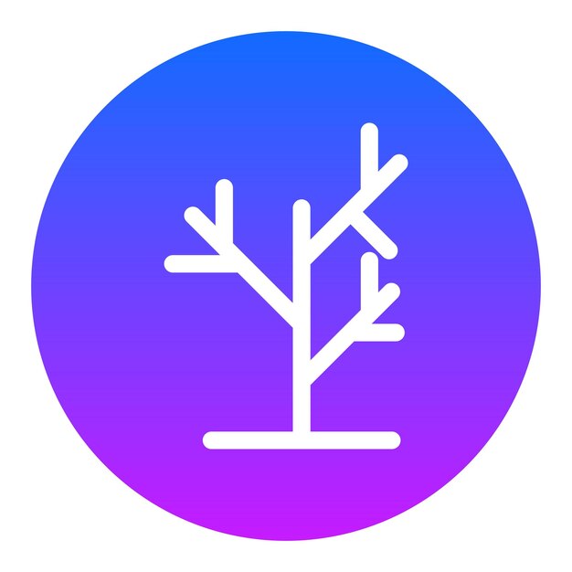 Illustration vectorielle de l'arbre sec