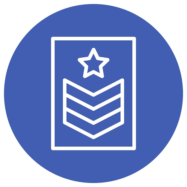 Illustration vectorielle de l'armée Chevron