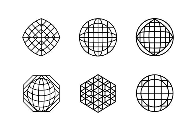 illustration vectorielle de l'art de la grille