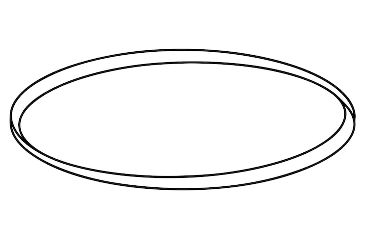 Vecteur illustration vectorielle de l'art de la ligne ronde