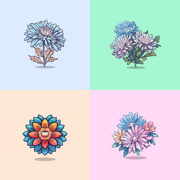 Illustration Vectorielle D'aster