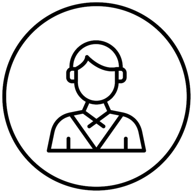 Illustration vectorielle de l'avocat masculin
