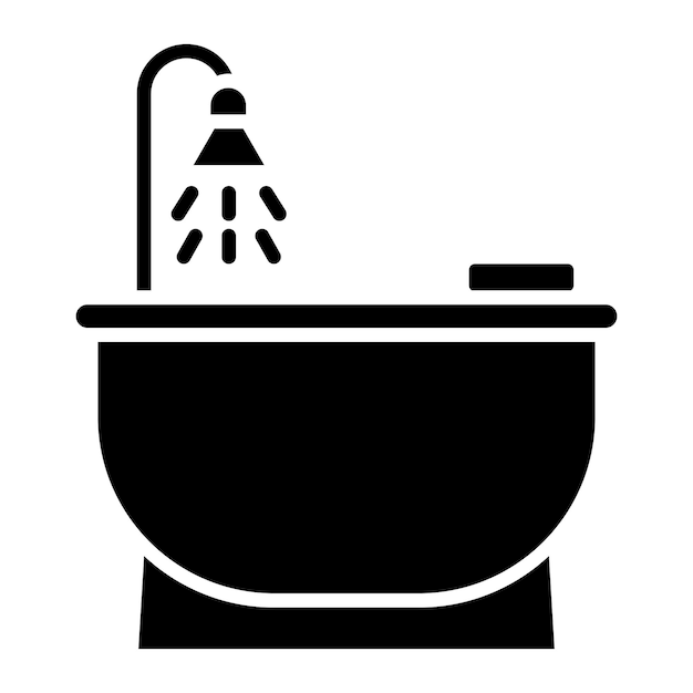 Vecteur illustration vectorielle de la baignoire