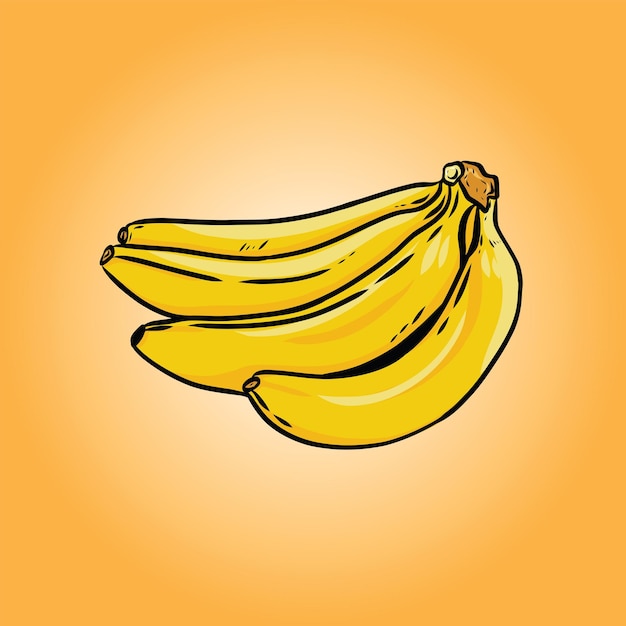 Vecteur illustration vectorielle de banane