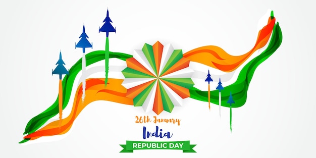 Illustration Vectorielle De La Bannière De La Fête De La République Indienne