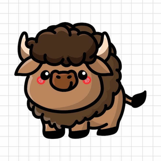 Illustration Vectorielle De Bison