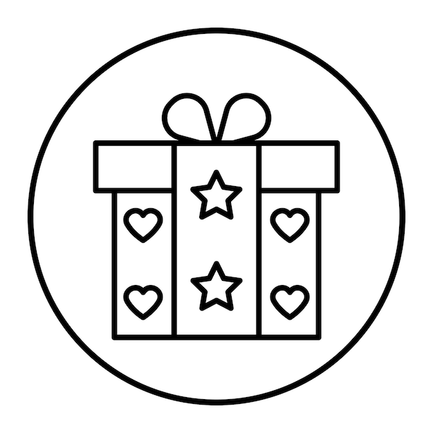 Illustration vectorielle de la boîte à cadeaux