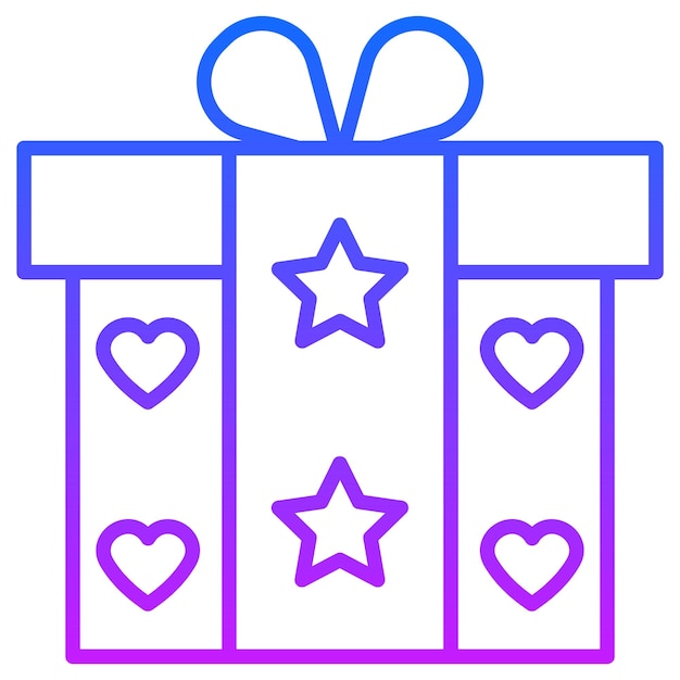 Illustration vectorielle de la boîte à cadeaux